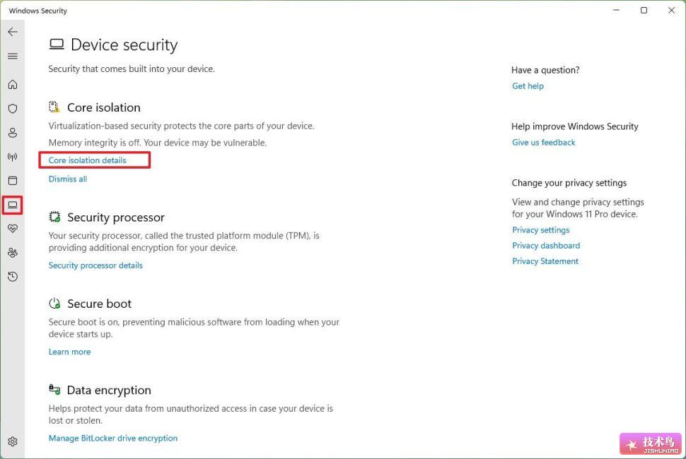 如何在Windows_11上启用核心隔离的内存完整性功能 图1